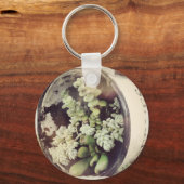 Porte-clés Une tasse remplie de plantes succulents (Recto)