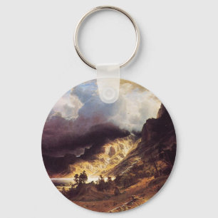 Porte-clés Une tempête dans les Roches, Bierstadt Albert