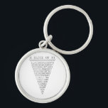 Porte-clés Une tranche de présentation Pi<br><div class="desc">Une tranche de Pi qui dit une tranche de décoration de typographie à tarte. Un design simple inspiré par la formule pi, une succession de nombres qui fait pour un grand don humoristique pour le mathématicien, le geek, l'esprit curieux. Idéal pour un étudiant, un enseignant, un ingénieur ou toute personne...</div>