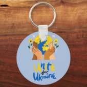 Porte-clés Une unité mondiale pour l'Ukraine (Recto)