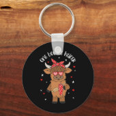 Porte-clés Une vache boujee tumbler joyeuse Saint-Valentin (Recto)