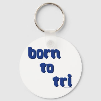 Porte-clés Une variété de produits avec le logo "born to tri"