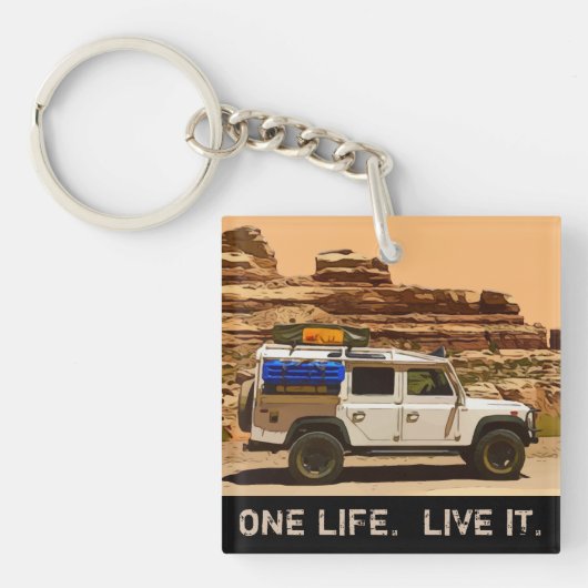 PORTE-CLÉS UNE VIE. VIVE-LE. (Devant)