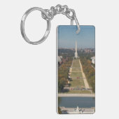 Porte-clés Une vue de paysage de Washington DC (Devant gauche)