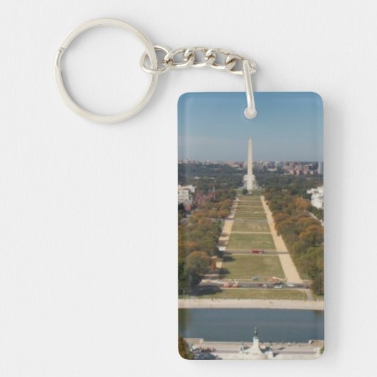Porte-clés Une vue de paysage de Washington DC (Devant)