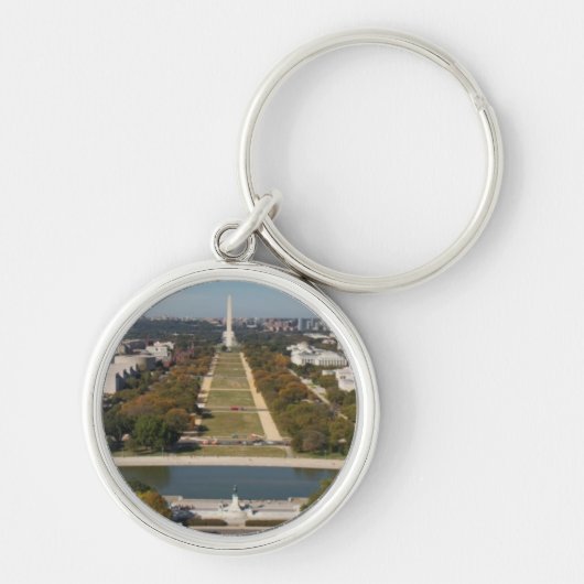Porte-clés Une vue de paysage de Washington DC (Devant)
