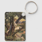 Porte-clés Une vue des arbres par Jessie Willcox Smith (Verso)