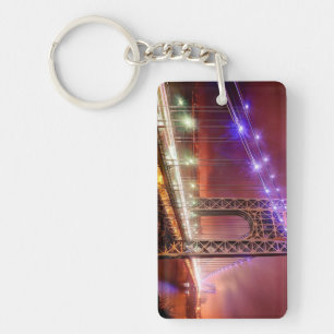 Porte-clés Une vue venteuse et pluvieuse de soirée de fort
