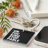 Porte-clés Unfu*kingstoppable (Devant Droit)