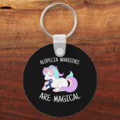 Porte-clés Unicorn Alopecia Guerrier cadeau (Verso)