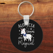 Porte-clés Unicorn Alopecia Les guerriers sont magiques (Recto)