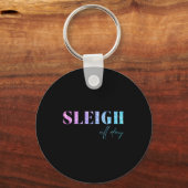 Porte-clés Unicorn Glitter Sleigh All Day Christmas (Recto)