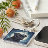 Porte-clés Unicorn Pug (Devant Droit)