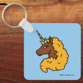 Porte-clés Unicorne Afro Jaune (Recto)