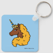 Porte-clés Unicorne Afro Jaune (Dos)