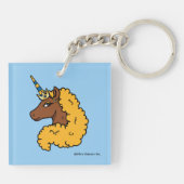 Porte-clés Unicorne Afro Jaune (Dos)