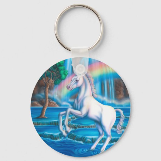 Porte-clés Unicorne arc-en-ciel (Recto)
