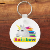 Porte-clés Unicorne arc-en-ciel (Recto)