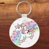 Porte-clés Unicorne arc-en-ciel (Recto)