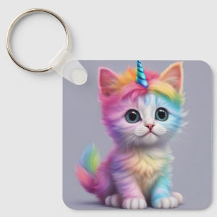 Porte-clés Unicorne arc-en-ciel Kitten