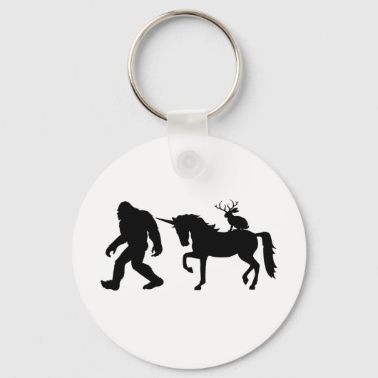 Porte-clés Unicorne, Bigfoot, Jackalope (Recto)