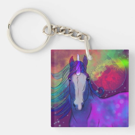 Porte-clés Unicorne cosmique 5 (Devant)