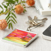 Porte-clés Unicorne dans le désert peint (Côté)