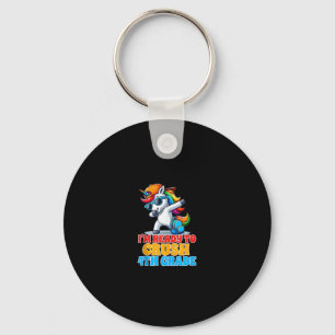Porte-clés Unicorne de 4e année Je suis prêt à écraser la fou