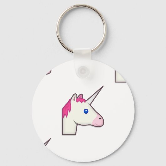 Porte-clés unicorne emoji (Recto)