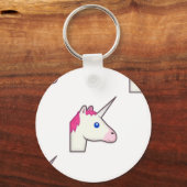Porte-clés unicorne emoji (Recto)