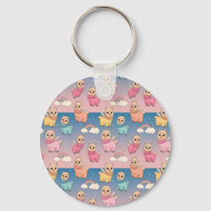 Porte-clés Unicorne magique et Stars Design Motif