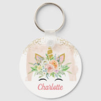 unicorne pastel rose ang brillant or nom personnal