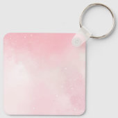 Porte-clés Unicorne rose pastel (Dos)