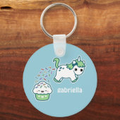 Porte-clés Unicorne verte de caca (Recto)