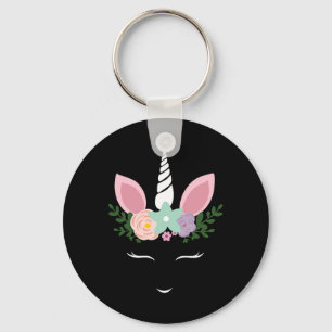 Porte-clés Unicorne Visage Eyelashes Halloween Costume Avec F