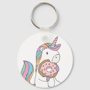 Porte-clés Unicornes affamées Unicorne colorée Art mignon
