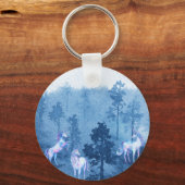 Porte-clés Unicornes dans le brouillard (Recto)