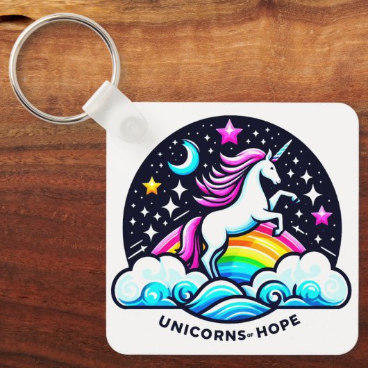 Porte-clés Unicornes de l'espoir (Recto)
