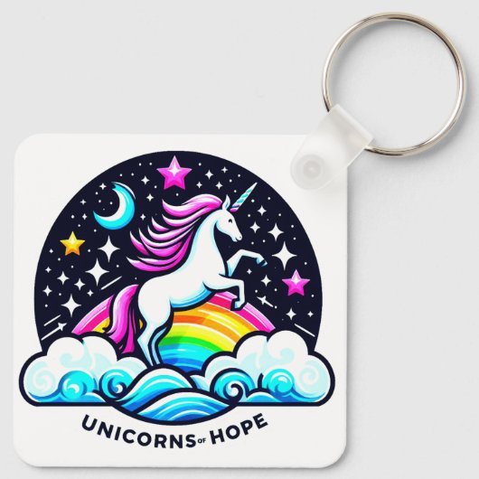 Porte-clés Unicornes de l'espoir (Dos)