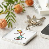 Porte-clés Unicycle électrique EUC (Côté)