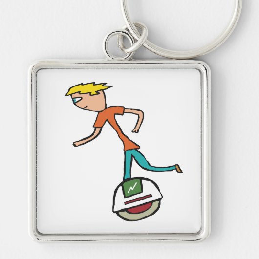 Porte-clés Unicycle électrique EUC (Devant)