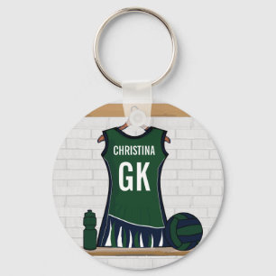 Porte-clés Uniforme Netball Personnalisé