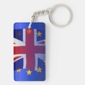 Porte-clés Union Jack estompée sur le drapeau de l'UE (Dos)