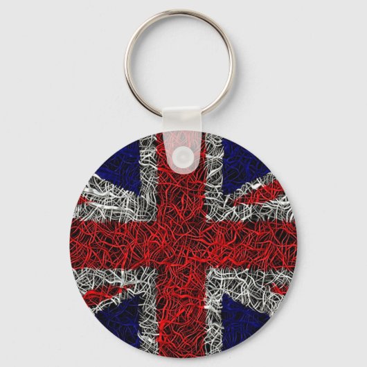 Porte-clés Union jack flag uk patriotique (Recto)