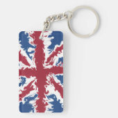 Porte-clés Union Jack Liquid Art (Dos)
