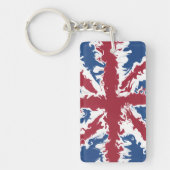 Porte-clés Union Jack Liquid Art (Devant)