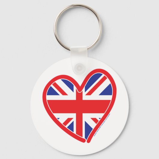 Porte-clés Union Jack Royal Heart (Recto)