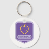 Porte-clés Unique Cherimoya Fruit Graphique Personnalisable (Recto)