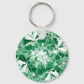 Porte-clés Unique Diamant Vert Nom personnalisé Émeraude Mode (Recto)