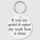 Porte-clés Unique drôle cadeaux d'anniversaire plaisanteries  (Recto)